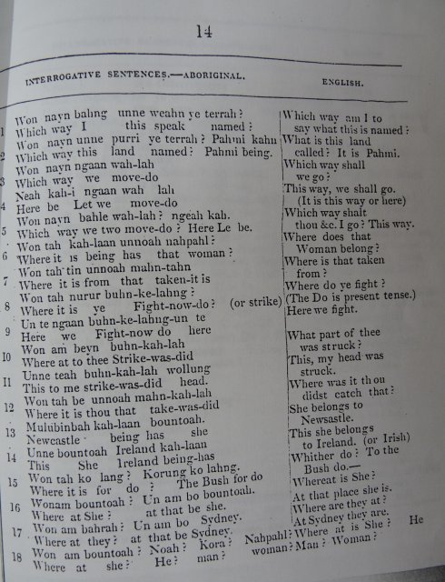 Dialect: Threlkeld c1827, Interrogative sentences p14